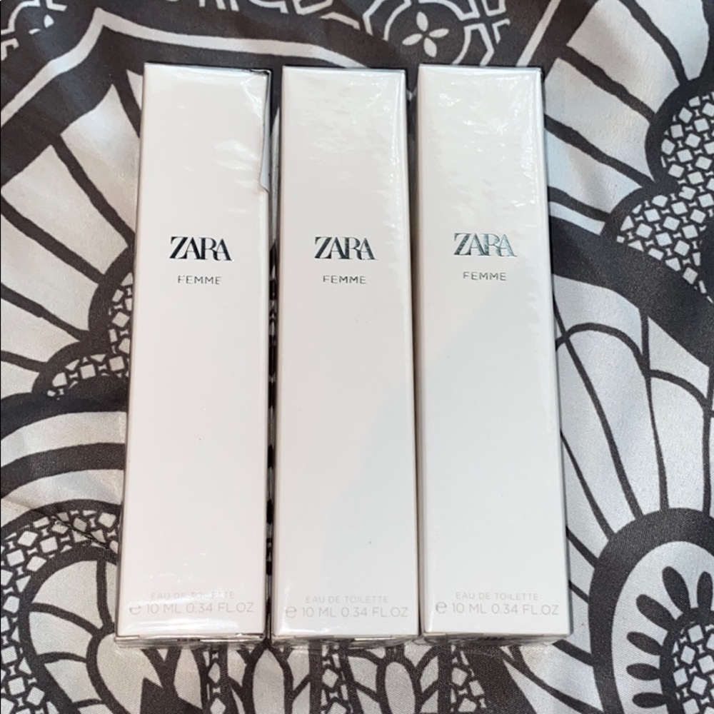 3 Zara Femme Roll-ons NEVER USED BRAND NEW IN BOX